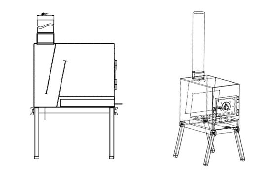 Печь дровяная Сибтермо средняя в Москве
