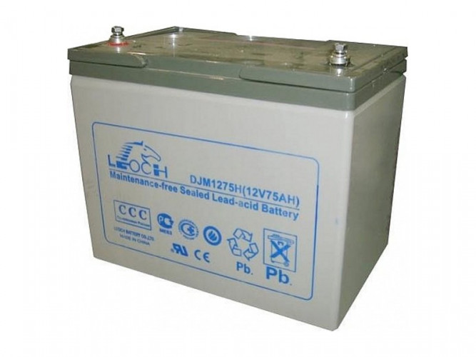 Аккумулятор Leoch DJM1275H (12 В, 75 Ач) в Москве