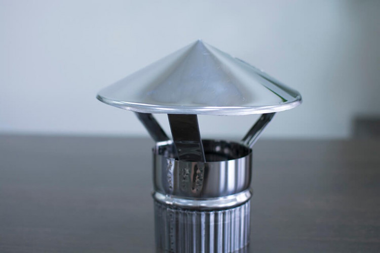 Зонт-дымник на трубу d-80 мм.(нерж) в Москве