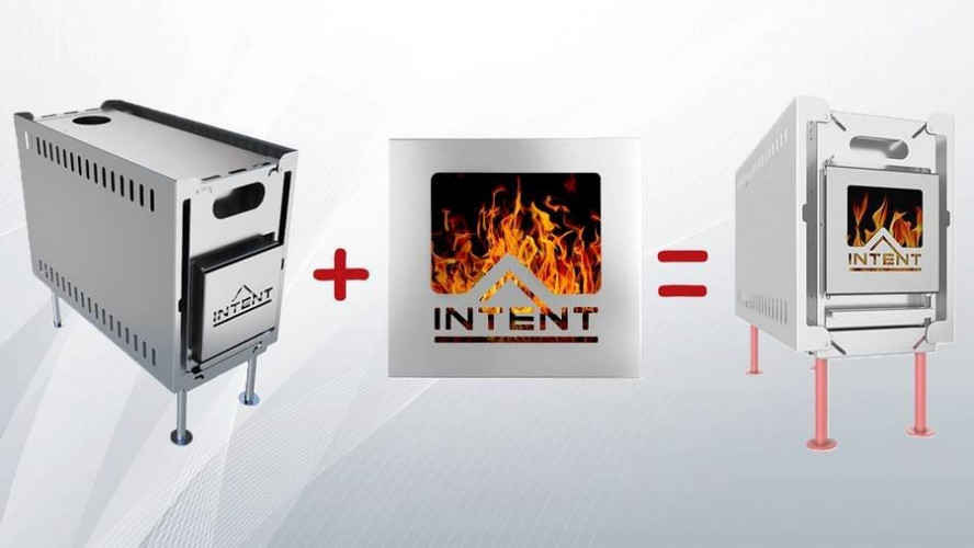 Стеклянная дверца для печи Intent в Москве