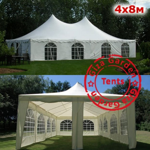 Шатер Пагода Giza Garden 4 х 8 м белый в Москве