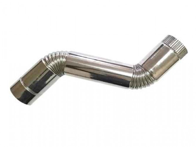 Сегмент трубы S-образный d-80 мм.(нерж.)Инвент в Москве