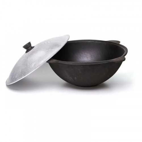 Казан чугунный 8 литров плоское дно Узбекистан в Москве