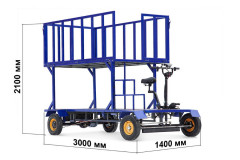 Грузовая электрическая тележка RuTrike ПАЛИСАД ЯРУС Грузовая электрическая тележка RuTrike ПАЛИСАД ЯРУС
