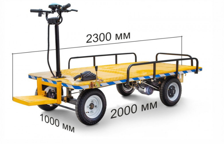 Грузовая электрическая тележка RuTrike СКЛАД 2000 П в Москве
