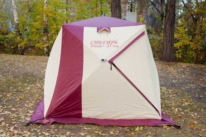 Зимняя палатка для рыбалки Куб Снегирь 3T Long в Москве