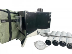 Печь дровяная Сибирка средняя из нержавейки  Печь дровяная Сибирка средняя из нержавейки