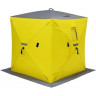 Палатка для рыбалки Helios Куб 1,5х1,5 желто/серый в Москве
