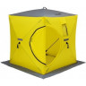 Палатка для рыбалки Helios Куб 1,8х1,8 желтый/серый в Москве