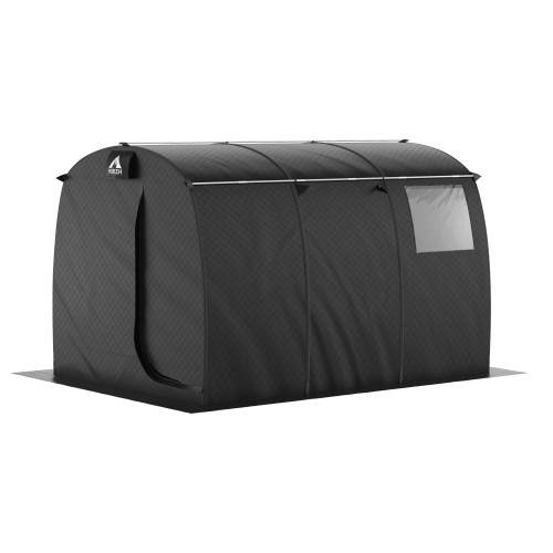 Мобильная баня-палатка МОРЖ Max (Черный) в Москве