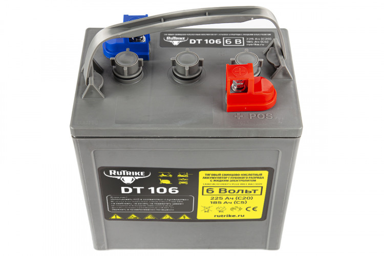 Тяговый аккумулятор RuTrike WET DT106 (T-105) 6V155A/H C3 в Москве