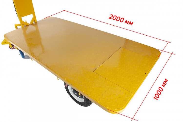 Грузовая электрическая тележка RuTrike Плита 2000 в Москве