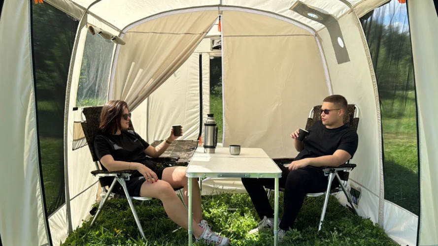 Шатер - Мобильная баня-палатка Морж Shelter XL в Москве