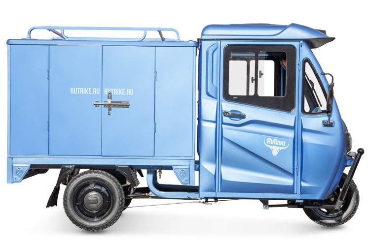 Электротрицикл Rutrike КАРГО Кабина Дуал обогрев 1500 фургон в Москве