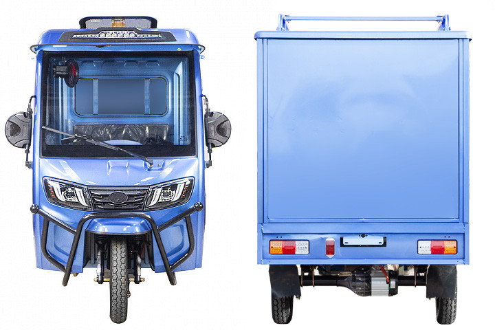 Электротрицикл Rutrike КАРГО Кабина Дуал обогрев 1500 фургон в Москве