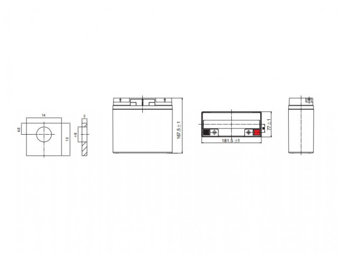 Аккумулятор Leoch DJW 12-18 (12 В, 18 Ач) в Москве