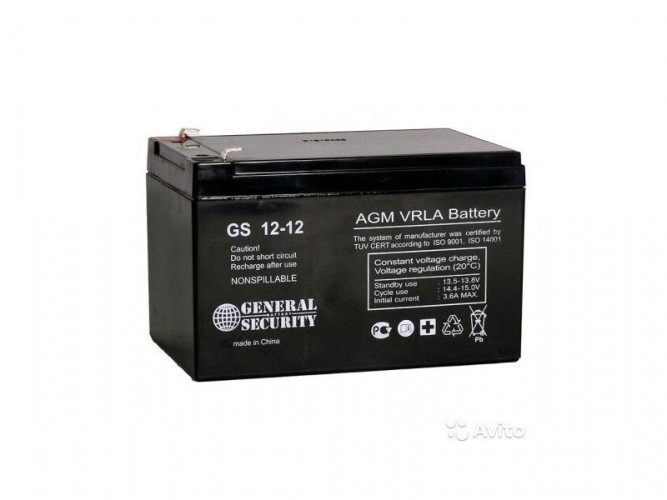Аккумулятор General Security GS 12-12 L (12 В, 12 Ач) в Москве