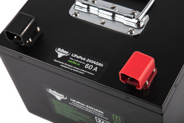 Тяговый железо-фосфатный аккумулятор RuTrike LiFePO4 24V40Ah (60A) в Москве