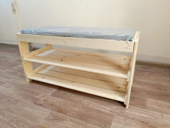 Полка для обуви деревянная