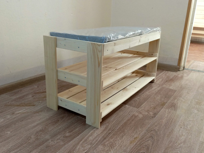 Полка для обуви деревянная в Москве