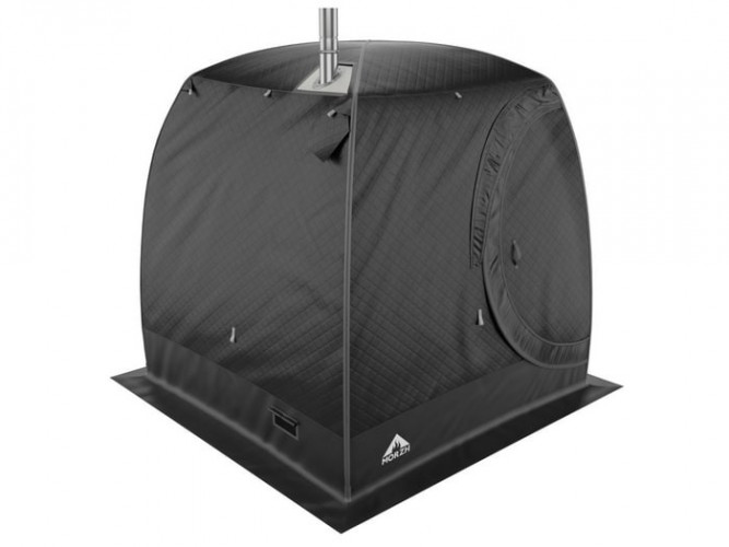 Мобильная баня-палатка МОРЖ LUX черный в Москве